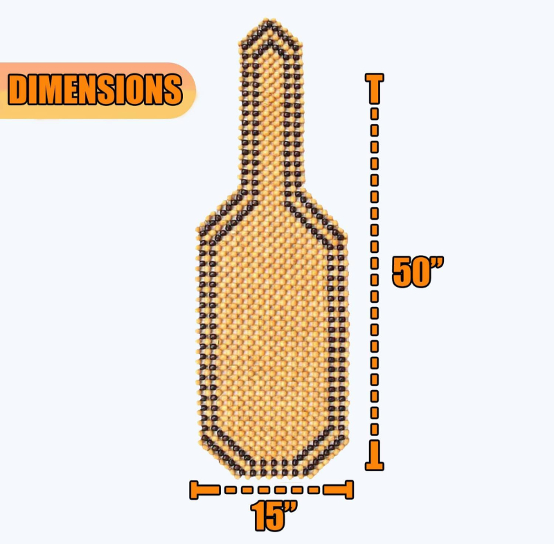 Bolong puidust helmestega autoistme padi, ühekojaline konstruktsioon, juhtistmele, lihtne stiil, nelja aastaaja universaalne sobivus