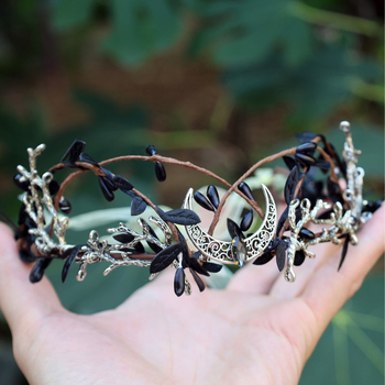 Čelenka na hlavu z zliatiny, ručne vyrobená, prírodný lesný inšpirovaný štýl, svieži a sladký dizajn, pre ženy