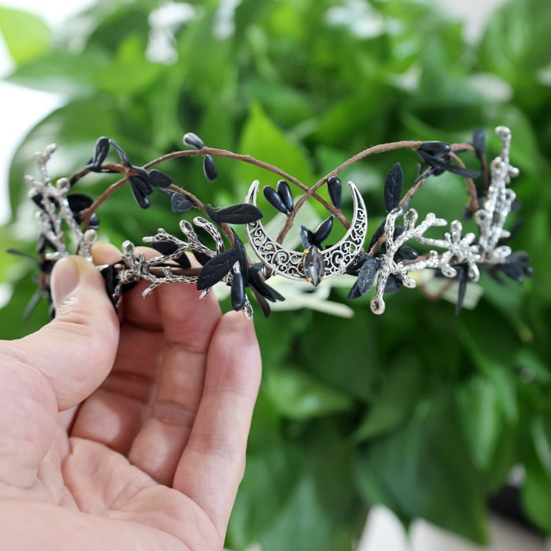 Čelenka na hlavu z zliatiny, ručne vyrobená, prírodný lesný inšpirovaný štýl, svieži a sladký dizajn, pre ženy