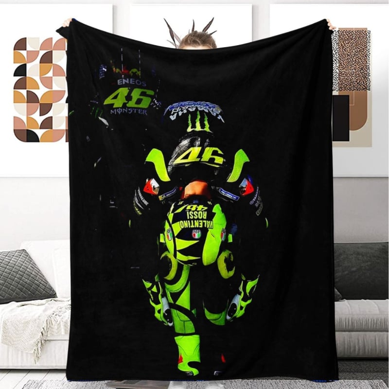 Плед с HD дигитален печат, геометричен модел; полиестер, 200–300 г, четири сезона