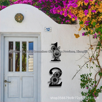 Željezni slova za zidni dekor — geometrijski oblik, moderan stil, Xiangliji marka, za dom i ured