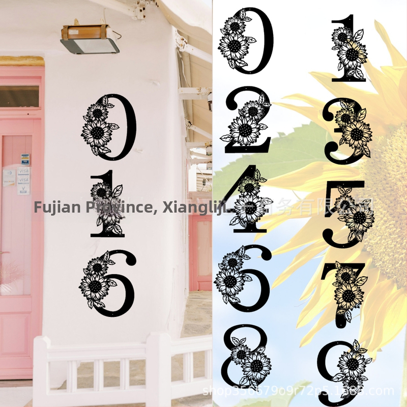 Željezni slova za zidni dekor — geometrijski oblik, moderan stil, Xiangliji marka, za dom i ured