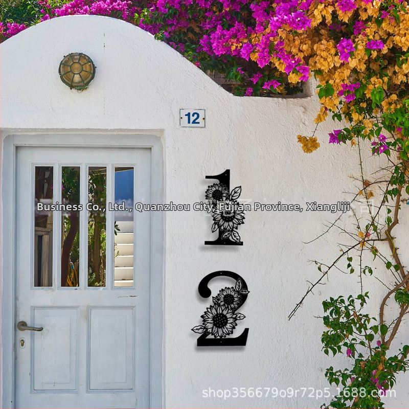 Željezni slova za zidni dekor — geometrijski oblik, moderan stil, Xiangliji marka, za dom i ured