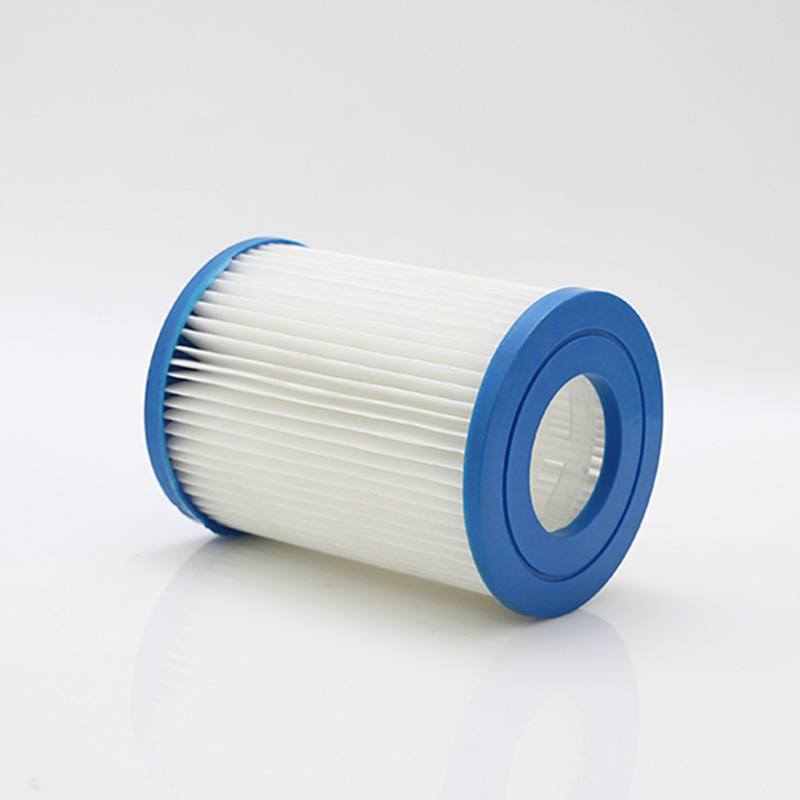 Filtračný prvok na vodu – skladateľný, viacnásobne zložený filtračný prvok; polyesterová sieť; účinný filtračný materiál; model: viacnásobne zložený vodný filtračný prvok