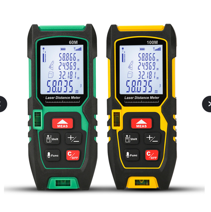 Lazeri kaugusmõõtja, kaasaskantav mõõteseade, kõrge täpsus, kaasaegne minimalist stiil