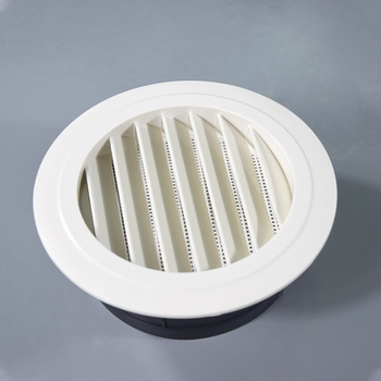 ABS diskový výduch vzduchu so sieťkou, proti komárom pre centrálnu klimatizáciu