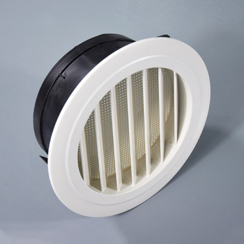 ABS diskový výduch vzduchu so sieťkou, proti komárom pre centrálnu klimatizáciu