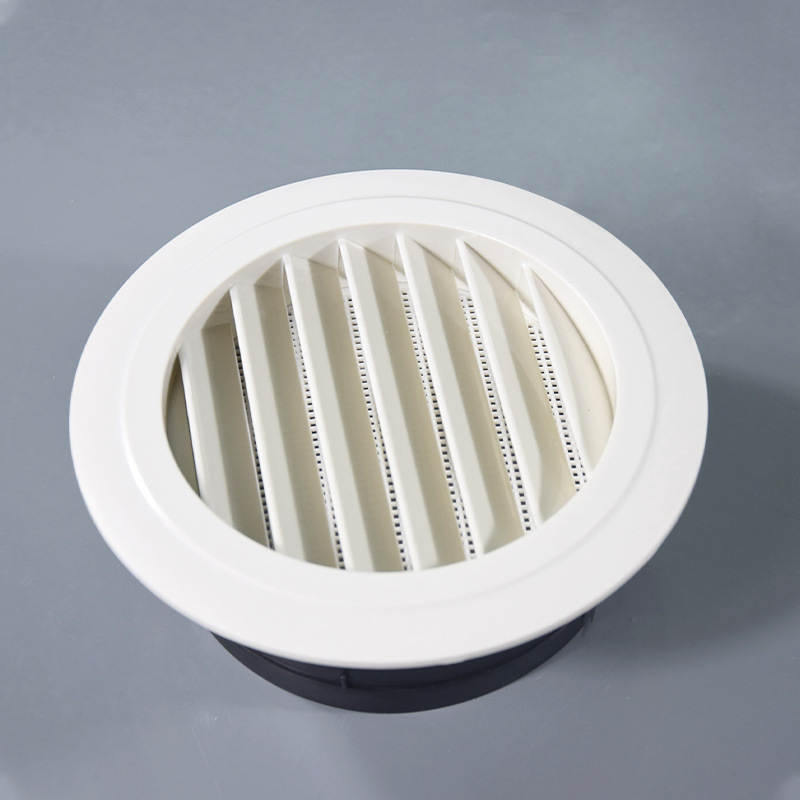 ABS diskový výduch vzduchu so sieťkou, proti komárom pre centrálnu klimatizáciu