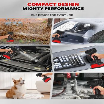 Bezdrôtový turbínový ventilátor s Li‑Ion batériou, 21V, 50-ducted brushless motor, výkonný pre domáce/priemyselné použitie