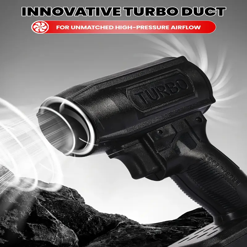 Bezdrôtový turbínový ventilátor s Li‑Ion batériou, 21V, 50-ducted brushless motor, výkonný pre domáce/priemyselné použitie