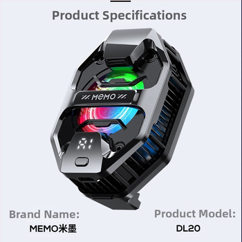 Mimo DL20 AI chladič pre telefón, 20W, ABS, USB-C, 3 rýchlosti chladenia