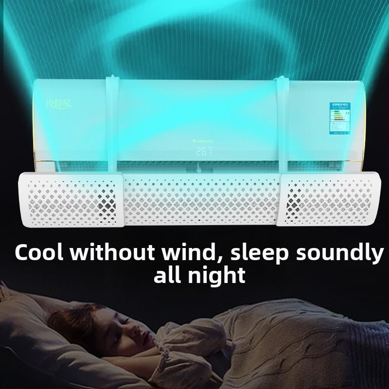 Gaisa kondicioniera gaisa plūsmas deflektors, vēja aizsardzība, vienkāršs stils, universāla filtrēšana un attīrīšana