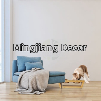 Stojan na misky pre domácich miláčikov z bambusu, model H198, značka Mingjiang, balenie 8 kusov (Materiál: bambus; Model: H198; Značka: Mingjiang; Balenie: 8 kusov)