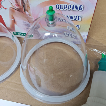 Conci SJ01 Vákuové pučovacie zariadenie so silikónovým prsteňom — plastový a silikónový pohár pre zdravú masáž a fitness tela