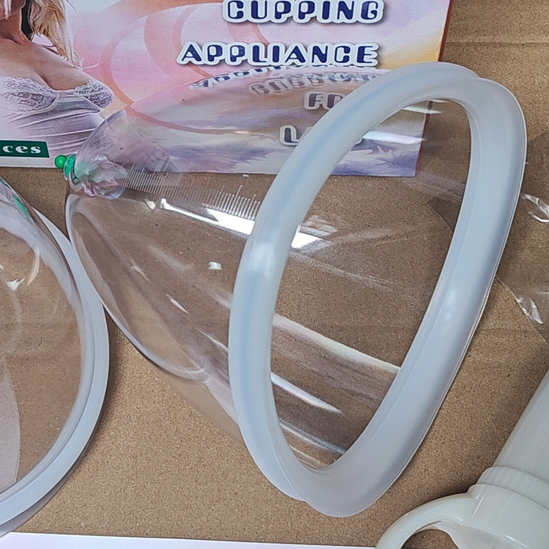 Conci SJ01 Vákuové pučovacie zariadenie so silikónovým prsteňom — plastový a silikónový pohár pre zdravú masáž a fitness tela