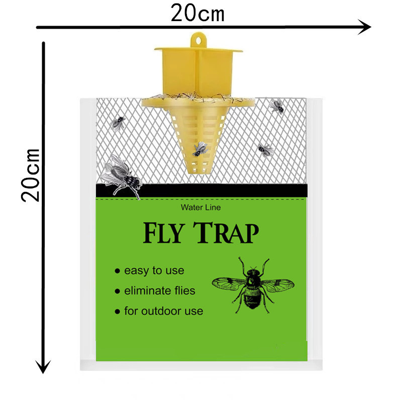Lovač muha SPDAK SK001 — viseći mamac s vodotopljivim plijekom, ekološki materijal, pakiranje 100 kom