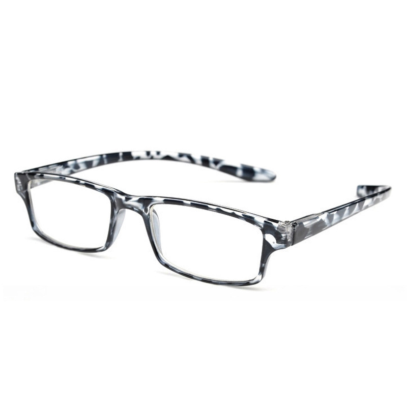 Spring čitateľské okuliare – štvorcové rámiky, vintage štýl, úplný rám, PC šošovky, pre starších mužov