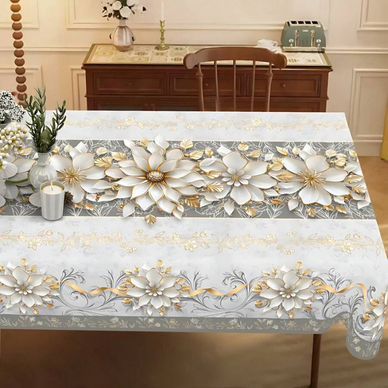 Stolnjak, nepravilan oblik, stil uljene slike, vodootporan materijal (artikl br. sh60858249)