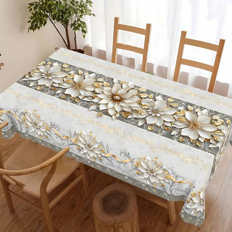 Stolnjak, nepravilan oblik, stil uljene slike, vodootporan materijal (artikl br. sh60858249)