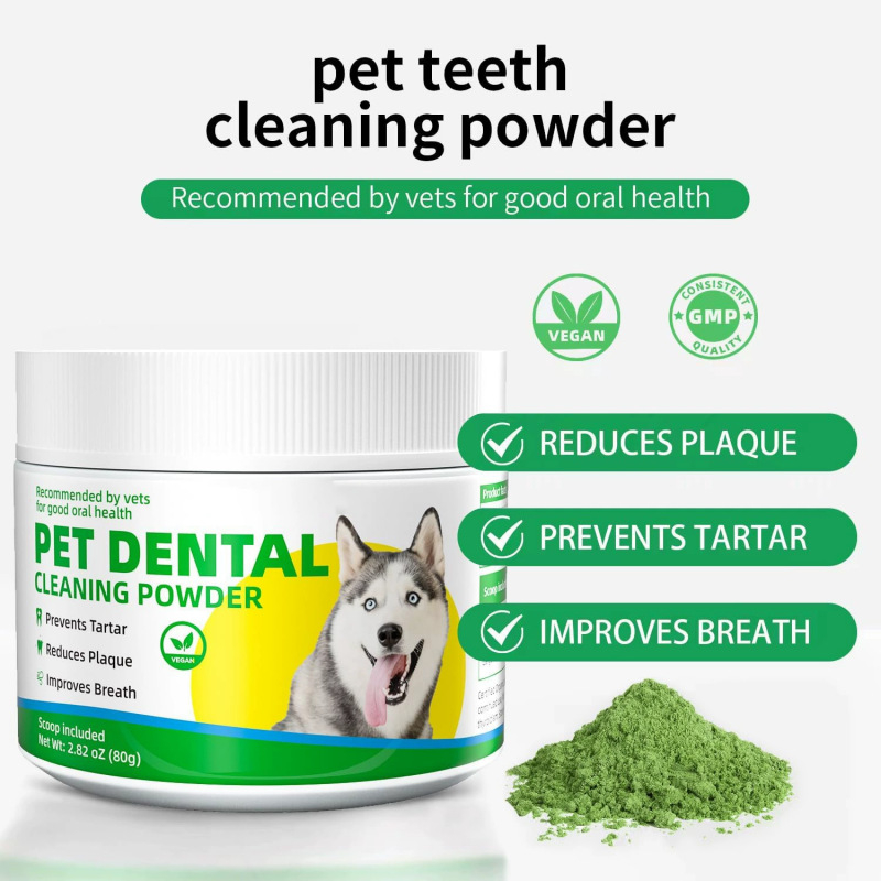 Prášok na zuby pre psy, všeobecné použitie, licencia na výrobu SC11437011201509, Zdravotné produkty pre domáce zvieratá