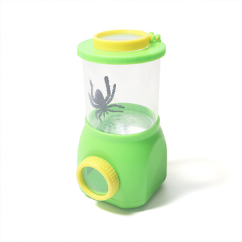 Šalica za promatranje kukaca za djecu s dvostrukim preklopnim poklopcem, ABS, ručna, za poticanje interesa, uzrast 7–14 godina