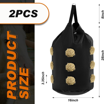 Sac de depozitare fân cu găuri de hrănire pentru capre și cai (Găuri de hrănire; Sac de depozitare; Pentru capre și cai)