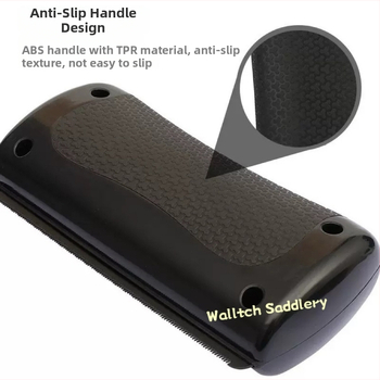 Sada starostlivosti o koně: odstraňovač potu, hrebeň na tenké chlpy, štetec, hrebeň, brúsna kefka