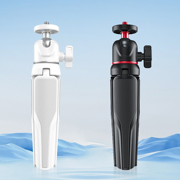 Stolný mini statív na video, prenosný, s výsuvnou tyčou, z plastu