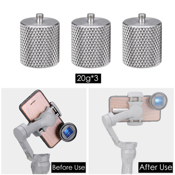 Blok záťaž pre stabilizátor na telefón, proti nakláňaniu, nerezová oceľ, kompatibilný s DJI Mobile3.