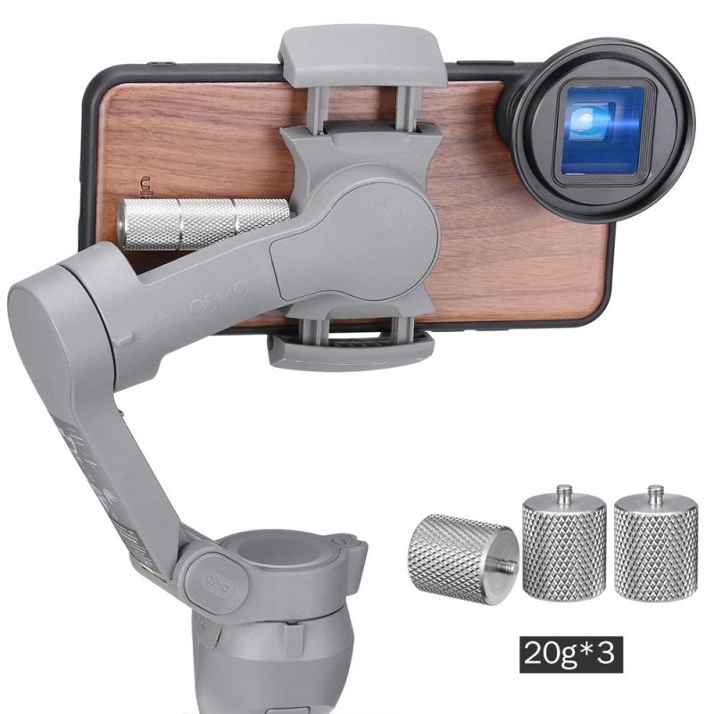 Blok záťaž pre stabilizátor na telefón, proti nakláňaniu, nerezová oceľ, kompatibilný s DJI Mobile3.