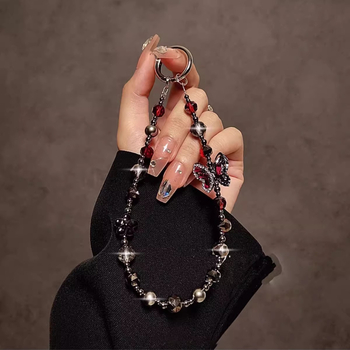 Privjesak za mobitel – Ručno izrađeni umjetni kristal, leptir oblik, višenamjenski