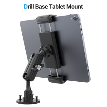 Автомобилен държач за таблет и телефон, от алуминиева сплав, въртящ се, модел K20-3, размери 135×95×150 мм, тегло 258 g