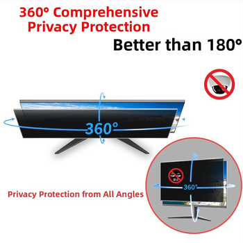 Ochranná fólia súkromia pre notebooky a stolné počítače – 360° pokrytie, full-body film, proti otlačkom prstov, PET/TPU, kompatibilný s Apple, Lenovo, Huawei, HP, Dell, Panasonic, TCL