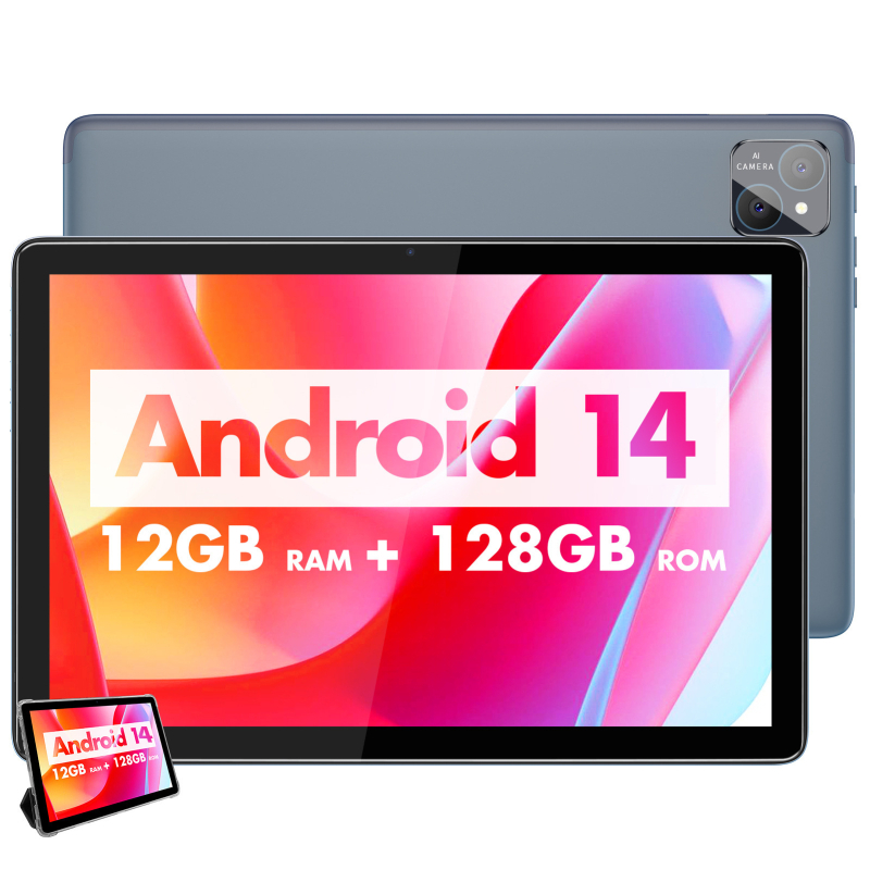 Reverse RI10 Android tablet s Android 14, 128GB úložisko, IPS displej, osem-jadrový procesor 1,66GHz, odnímateľná klávesnica (2 v 1)