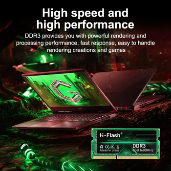 DDR3 pamäťový modul 8GB 1600MHz, 168-pin, pre notebook/počítač