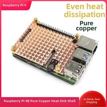 Kov Raspberry Pi 4B meďový chladiaci kryt – PAREK súkromná značka, Lot 2024