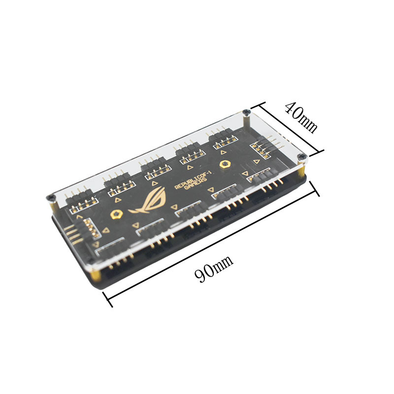 RGB osvetľovací hub 12V 4-pin, rozšírenie 1 na 10