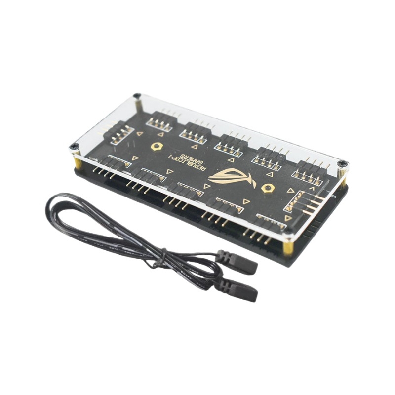 RGB osvetľovací hub 12V 4-pin, rozšírenie 1 na 10