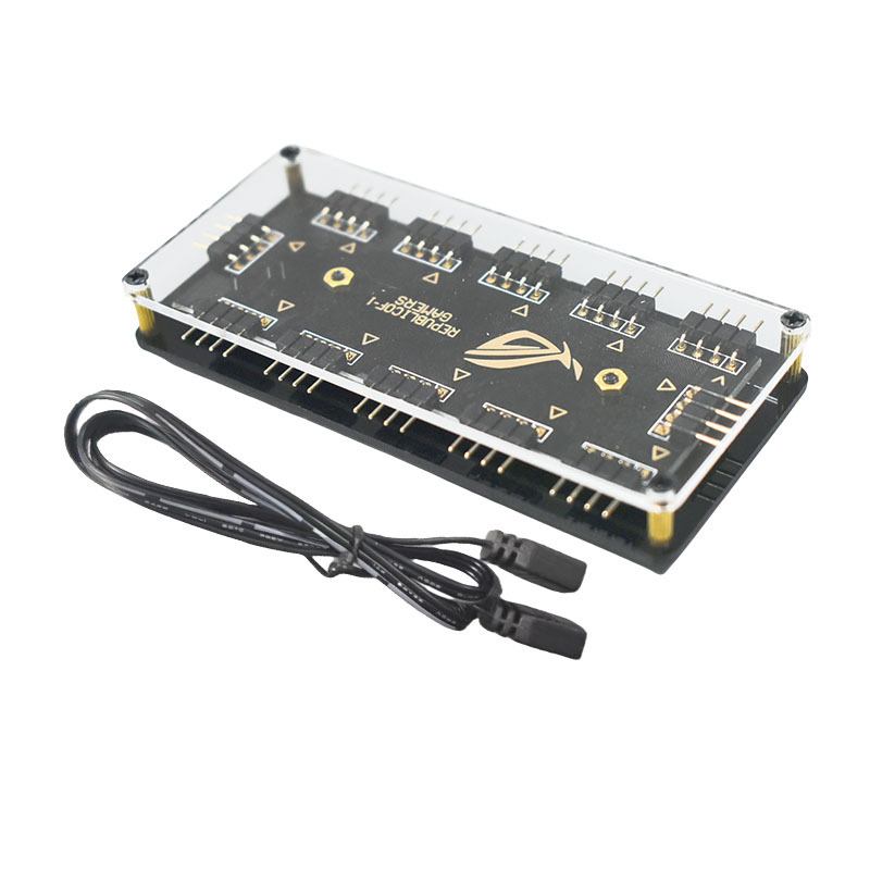 RGB osvetľovací hub 12V 4-pin, rozšírenie 1 na 10