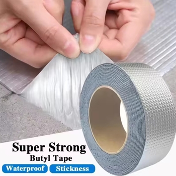 Butyl vodotesná páska s hliníkovou fóliou – hrubšia PE základňa, tesniaca páska na opravu únikov