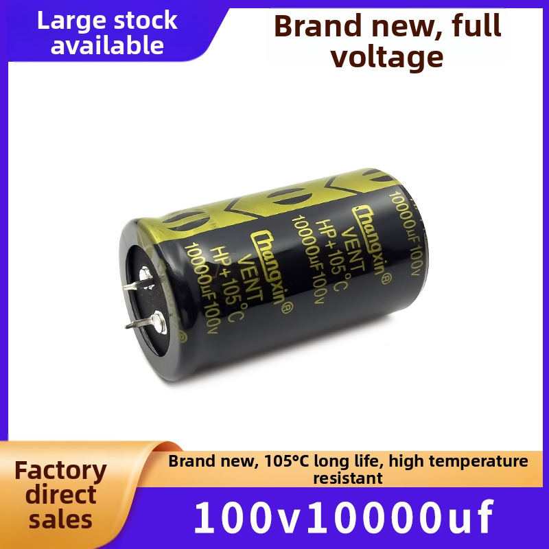 Elektrolytický kondenzátor, dlhá životnosť, audio napájací filter, 100V, 10000uF (Značka: Genuine)