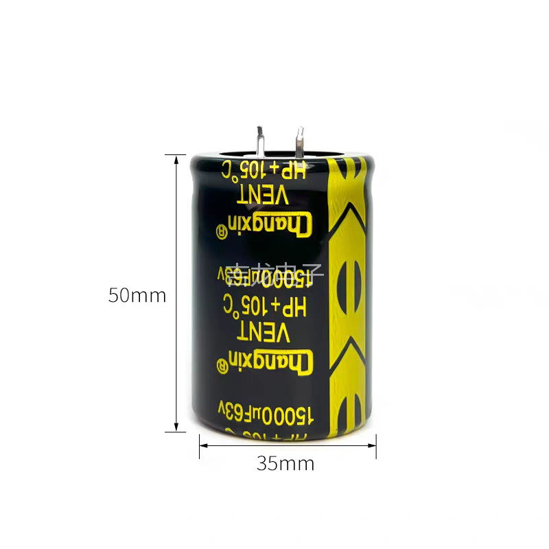 Condensator electrolitic din aluminiu 63V 15000µF pentru filtrare audio a amplificatorului, durată lungă