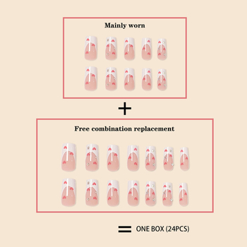 Nokti umetci s Cat's Eye učinkom, francuski stil, ljubavni motiv i zvjezdano nebo