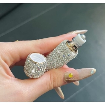 Deimantais inkrustuotas roll-on parfumo buteliukas, pakartotinai užpildomas, modelis Xz9339