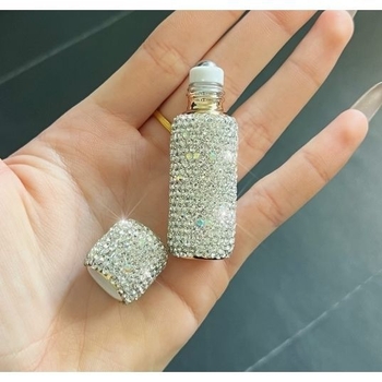 Deimantais inkrustuotas roll-on parfumo buteliukas, pakartotinai užpildomas, modelis Xz9339