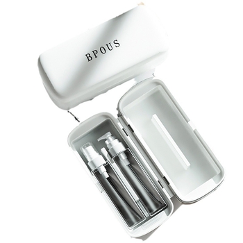 Znovu plniteľná sada fľaštičiek s jemným rozprašovačom, objem 50 ml, PP materiál, vstrekovacie formovanie, vhodné pre šampón, telové mlieko, parfém a očný krém