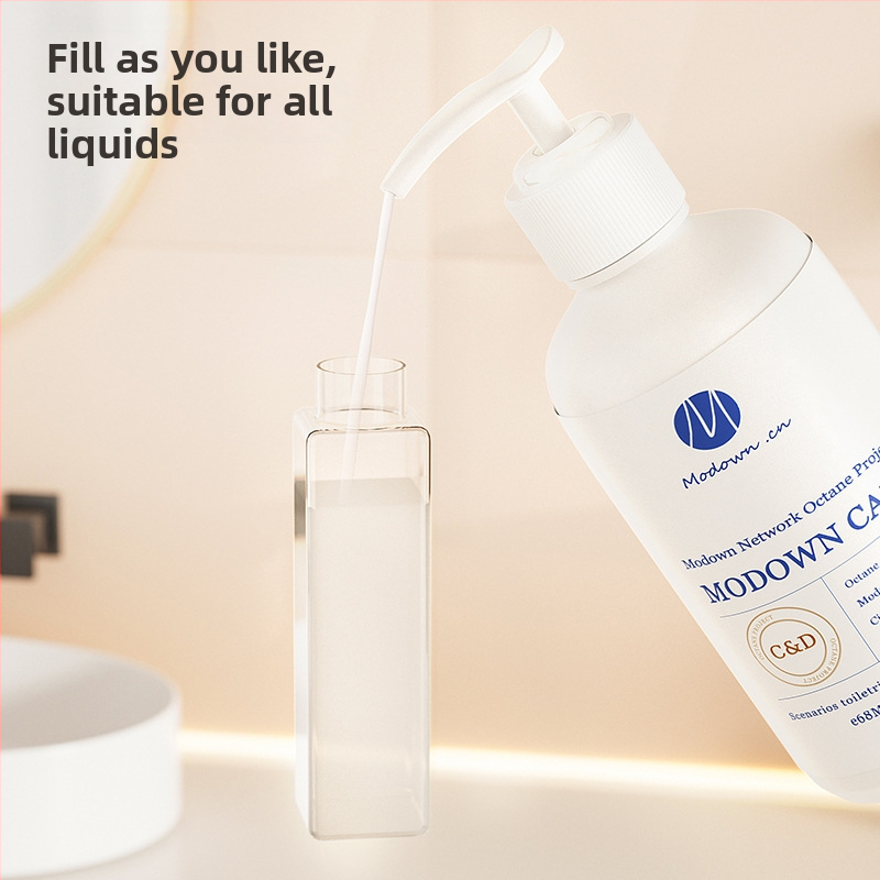 Perpildomų purškimo buteliukų rinkinys, 50 ml talpa, PP medžiaga, injekcinio liejimo, tinkamas šampūnui, losjonui, kvepaliams ir akių kremui