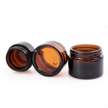 Sklenené prázdne fľaštičky na kozmetiku pre tvárový krém, očný krém a masť – tvarovanie fúkaním; značka Saint-Young; model 3-3