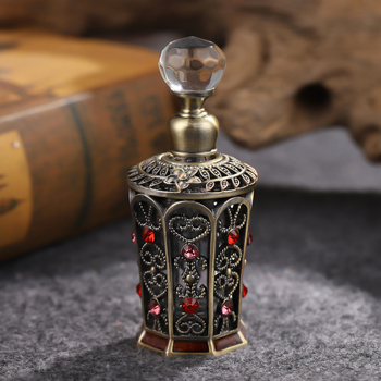 Fľaša na parfum z kovu zinku a sklenenou guľou, 92,4 g, rozmerové spracovanie