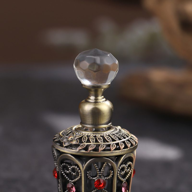 Fľaša na parfum z kovu zinku a sklenenou guľou, 92,4 g, rozmerové spracovanie